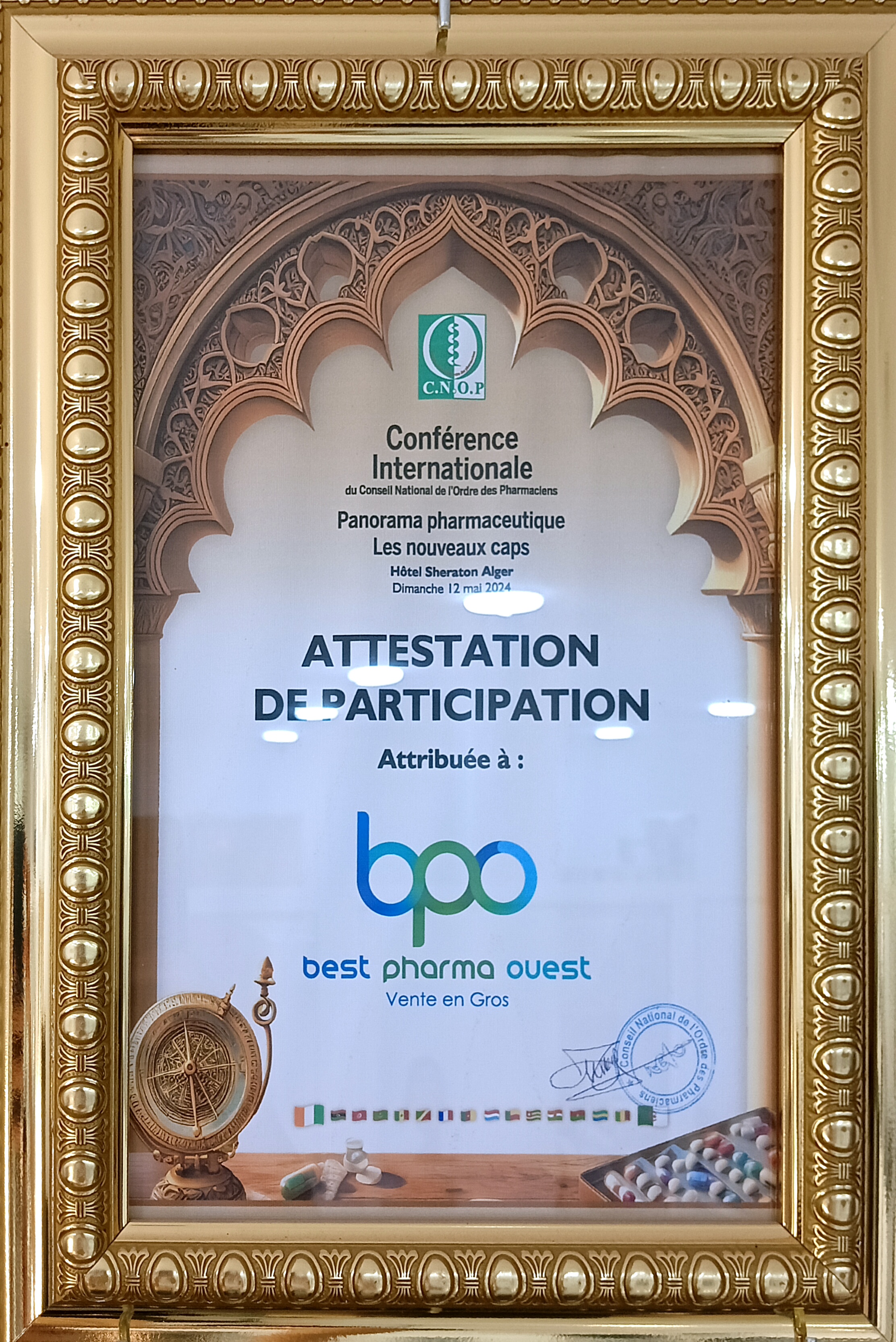 Certifications de Participation - Best Pharma Ouest distributeur pharmaceutique